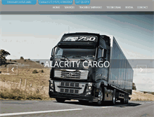 Tablet Screenshot of alacrityshipping.com